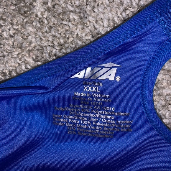 Avia Dark Blue Sports Bra size 3X - Picture 7 of 8